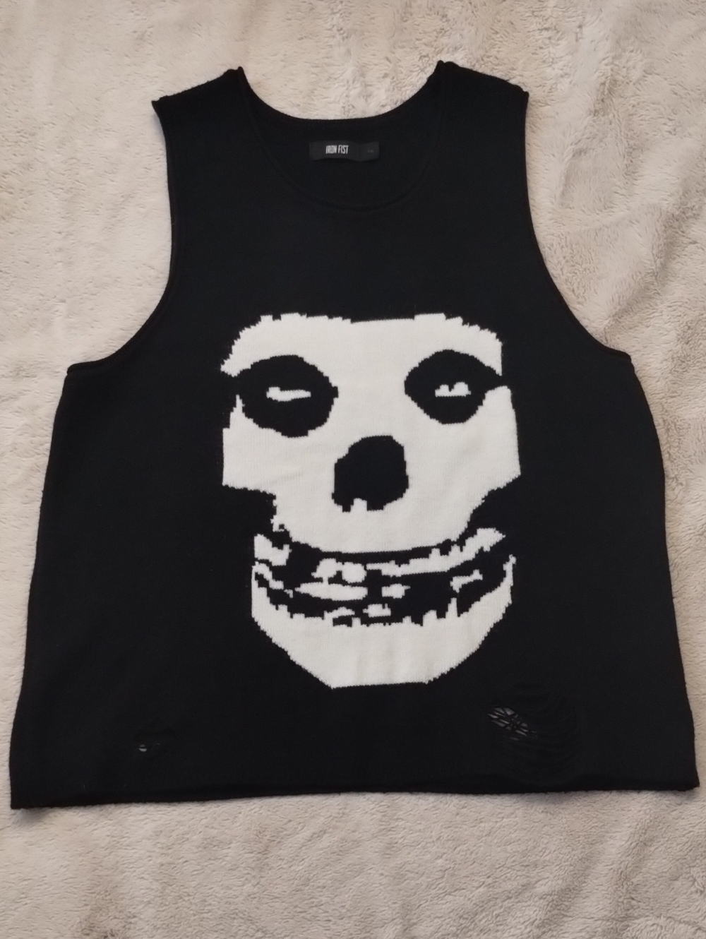Misfits Distressed Sweater Vest